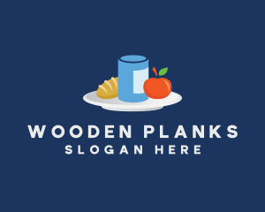 Meal Food Plate Grocery logo design