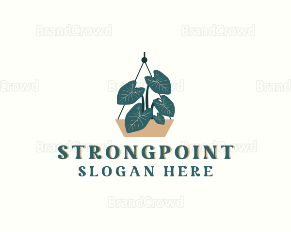 Hanging Indoor Plant Pot Logo