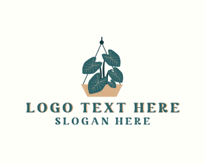 Hanging Indoor Plant Pot Logo