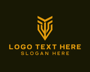 School Item - Golden Arrow Pen logo design
