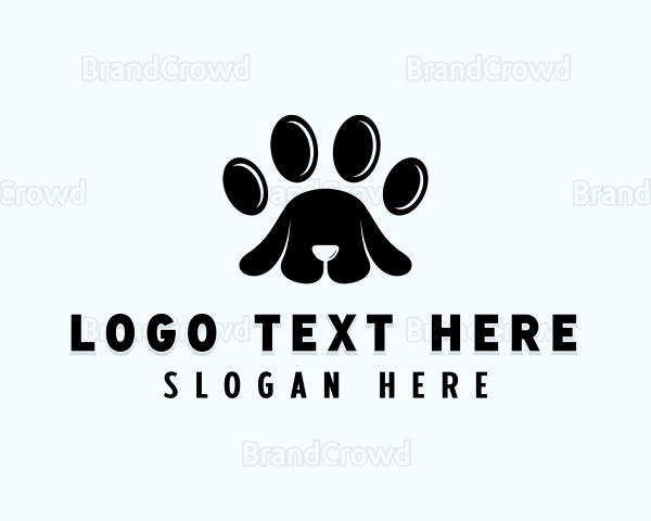 Dog Pet Grooming Logo