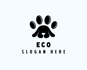 Paw Print - Dog Pet Grooming logo design