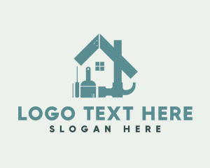 Realty - House Construction Tools logo design