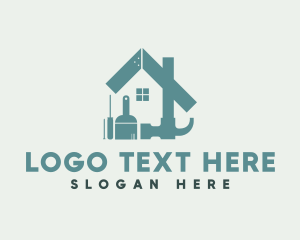 Builder - House Construction Tools logo design