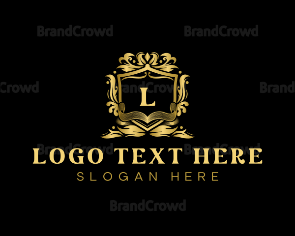 Elegant Decorative Shield Logo