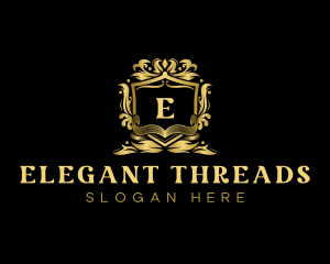 Elegant Decorative Shield logo design