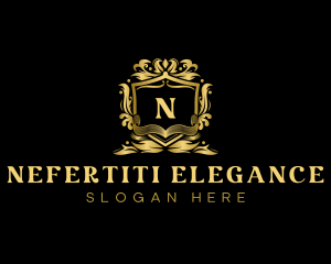 Elegant Decorative Shield logo design