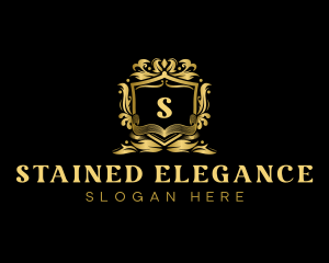 Elegant Decorative Shield logo design