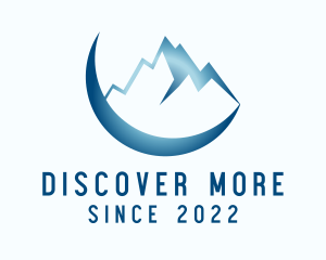 Explore - Moon Mountaineering Exploration logo design