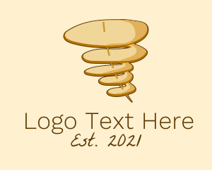 Tornado - Potato Ring Stick Snack logo design