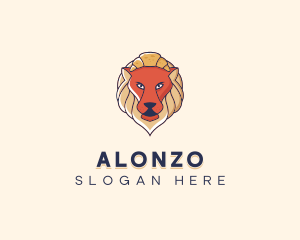 Lion Croissant Bakery logo design