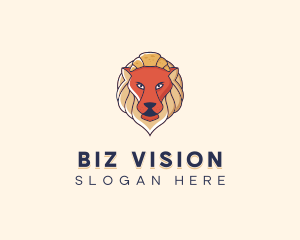 Lion Croissant Bakery logo design