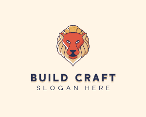 Lion Croissant Bakery logo design