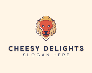 Lion Croissant Bakery logo design