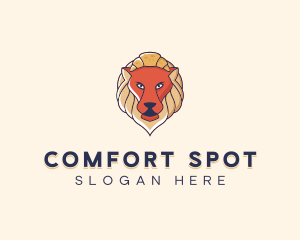 Lion Croissant Bakery logo design