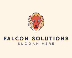 Lion Croissant Bakery logo design