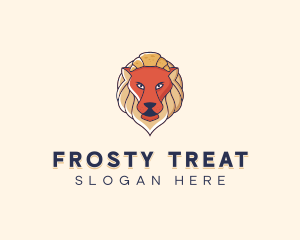 Lion Croissant Bakery logo design