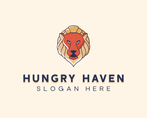 Lion Croissant Bakery logo design