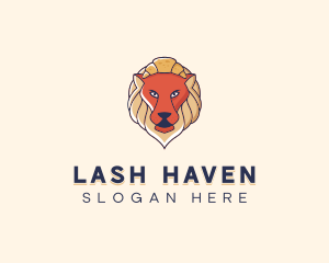 Lion Croissant Bakery logo design