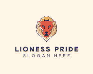 Lion Croissant Bakery logo design