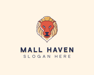 Lion Croissant Bakery logo design