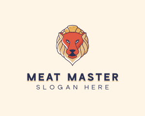 Lion Croissant Bakery logo design