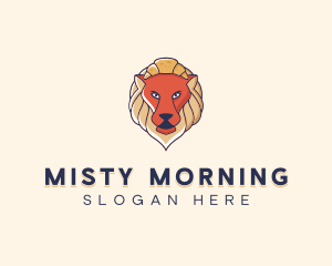 Lion Croissant Bakery logo design