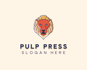 Lion Croissant Bakery logo design