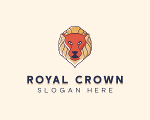 Lion Croissant Bakery logo design