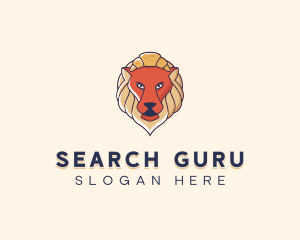 Lion Croissant Bakery logo design