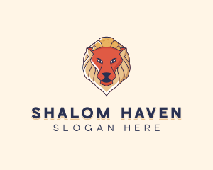 Lion Croissant Bakery logo design