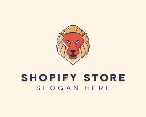 Lion Croissant Bakery logo design