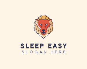 Lion Croissant Bakery logo design