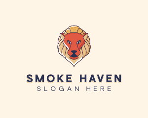 Lion Croissant Bakery logo design