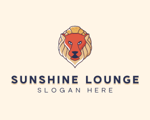 Lion Croissant Bakery logo design