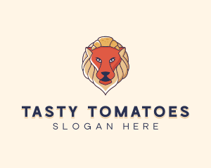 Lion Croissant Bakery logo design