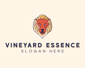 Lion Croissant Bakery logo design