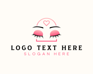 Beauty Eyebrow Lash Extensions logo design