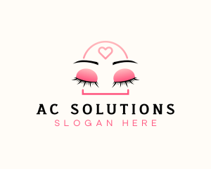 Beauty Eyebrow Lash Extensions logo design