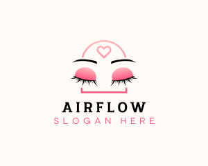 Beauty Eyebrow Lash Extensions logo design