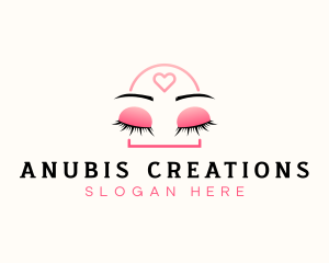 Beauty Eyebrow Lash Extensions logo design