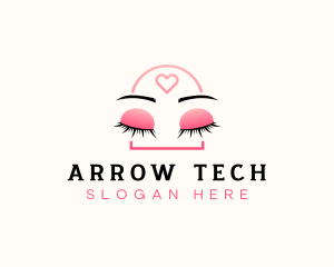 Beauty Eyebrow Lash Extensions logo design