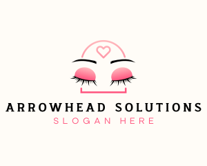 Beauty Eyebrow Lash Extensions logo design