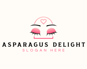 Beauty Eyebrow Lash Extensions logo design