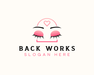 Beauty Eyebrow Lash Extensions logo design