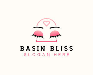 Beauty Eyebrow Lash Extensions logo design