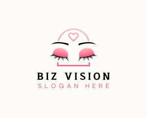 Beauty Eyebrow Lash Extensions logo design