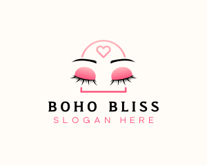 Beauty Eyebrow Lash Extensions logo design