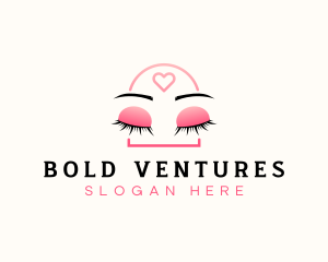 Beauty Eyebrow Lash Extensions logo design