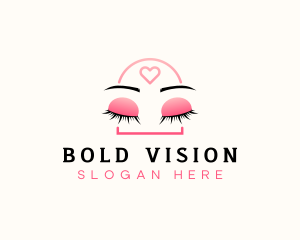 Beauty Eyebrow Lash Extensions logo design